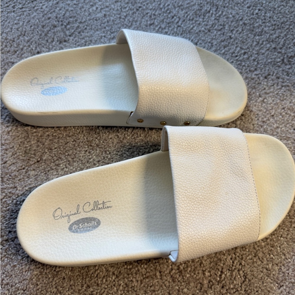 Dr. Scholl's Women's Tan Slide Sandals